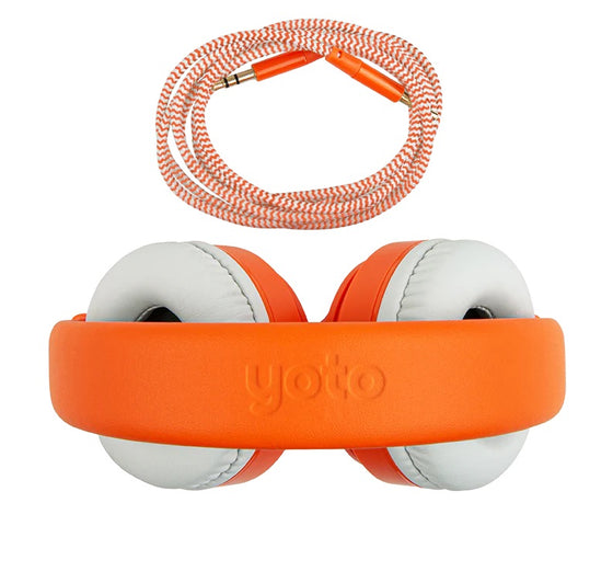 Casque audio filaire Yoto orange pour enfant 