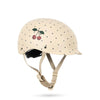 casque velo enfant konges slojd navy dots cerises protection ajustable