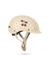 casque velo enfant konges slojd navy dots cerises protection ajustable
