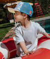 Casquette enfant bleu style baseball motif sport Hello Hossy Cool Kids Only
