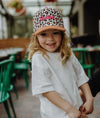 Casquette enfant Hello Hossy imprimé léopard en coton biologique avec visière marron – accessoire enfant été tendance
