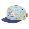 Casquette enfant Hello Hossy Bball Crew bleu motif basketball et visière marine – accessoire enfant été sport tendance