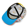 Casquette enfant Hello Hossy Happy Ride motif voitures jaunes et visière orange – accessoire enfant été tendance