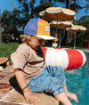 Casquette enfant Hello Hossy Mini Canyon orange et jaune avec filet violet – casquette trucker enfant été tendance