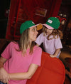 Casquette enfant Hello Hossy Mini Green verte avec visière rose – accessoire enfant été tendance concept store famille
