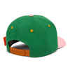 Casquette enfant Hello Hossy Mini Green verte avec visière rose – accessoire enfant été tendance concept store famille
