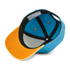 Casquette enfant Hello Hossy Mini Sunny Blue bleu turquoise et jaune – accessoire enfant été tendance concept store famille