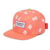 Casquette enfant Hello Hossy Peachy Bloom corail motif fleurs – accessoire enfant été tendance concept store famille