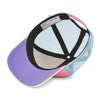 Casquette enfant Hello Hossy Stereo Dog rose avec filet bleu et visière jaune – casquette trucker enfant été tendance