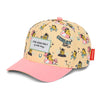 Casquette enfant Hello Hossy Unicorn beige motif licornes et visière rose – accessoire enfant été tendance