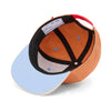 Casquette enfant Hello Hossy Ice Truck orange avec patch camion glace et visière beige
