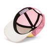 Casquette enfant Hello Hossy Mini Chupa jaune pastel avec filet rose