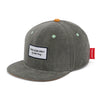 Casquette Hello Hossy velours Berry gris anthracite avec détails verts et orange pour enfant