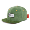 Casquette Hello Hossy velours Kiwi verte avec détails jaunes pour enfant et adulte