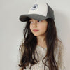 Casquette velours et sherpa pour enfant, Pearl Grey, Poule Party.