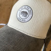 Casquette velours et sherpa pour enfant, Pearl Grey, Poule Party.