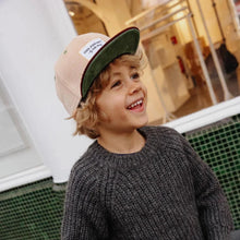  Casquette en velours Sweet Almond Hello Hossy beige et marron pour enfant et adulte