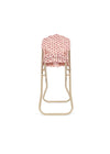 Chaise haute Rosie Rose pour poupée Konges Slojd en métal avec housse fleurie rose