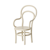 Chaise vintage en métal blanc Maileg – mobilier miniature pour maison de poupée