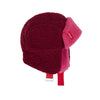Chapka enfant Hello Hossy Cozy Tara rose doublée polaire avec sangle rouge