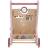Chariot de marche en bois rose Fairy Garden Little Dutch avec jeux d’éveil pour bébé