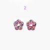 Charms Fleurs – Les Nicolettes – Orange Bleu Parme