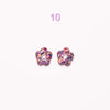 Charms Mini Fleurs – Les Nicolettes – Orange Bleu Parme