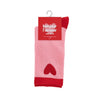 chaussettes femme rose coeur rouge cadeau femme original