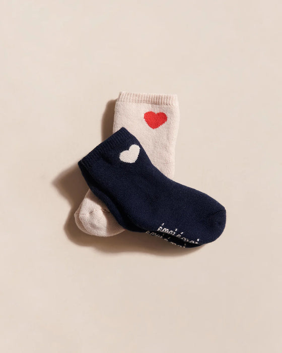 Chaussettes bébé coeur nuit Emoi Emoi.