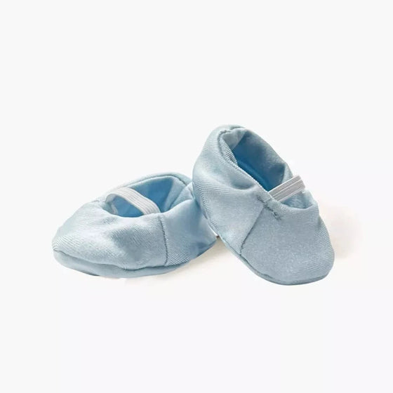 Chaussons ballerine en jersey bleu ciel pour poupées Gordis Minikane