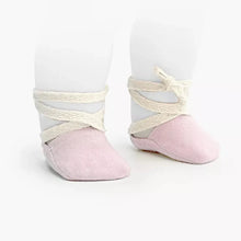  Chaussons de danse à lacets en jersey rose pâle pour poupées Gordis Minikane