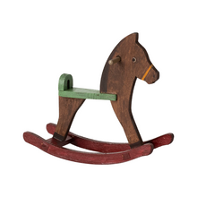  Cheval à bascule en bois marron pour souris Maileg – jouet miniature vintage