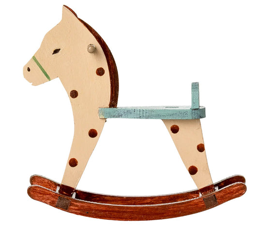 cheval à bascule Maileg miniature en bois