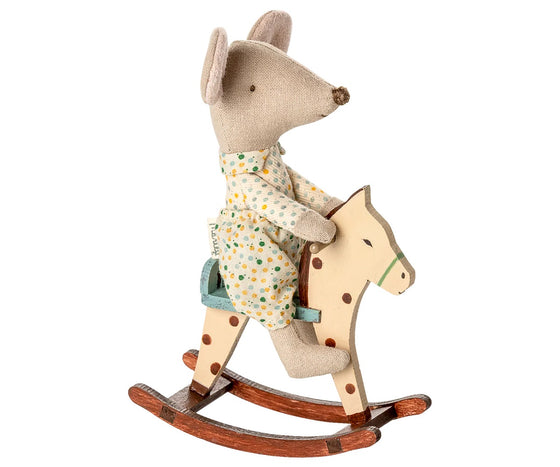 cheval à bascule Maileg miniature en bois