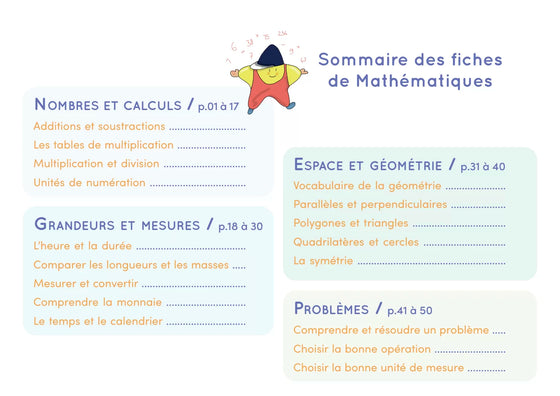 Chevalet Français et mathématiques CE2, CM1 et CM2, 8 à 11 ans, Etoilium.