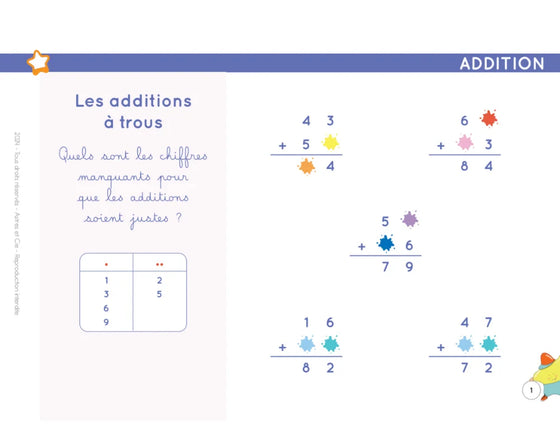 Chevalet Savoir jongler en calcul 6 à 8 ans Etoilium.