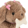 Peluche chiot Maude dans panier vichy rose - Konges Slojd