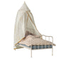 ciel de lit souris Maileg blanc pois dorés accessoire maison poupée miniature
