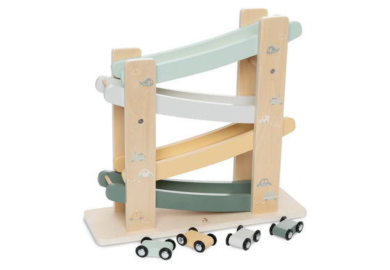 Circuit de voitures en bois Jollein On The Go - jouet éducatif bébé et enfant