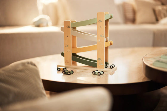 Circuit de voitures en bois Jollein On The Go - jouet éducatif bébé et enfant