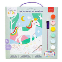  Coffret peinture numéro Petit pinceau Kids Licorne La Petite Epicerie.