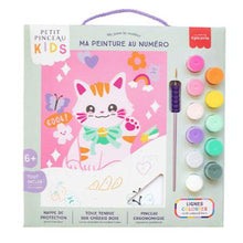 Coffret peinture numéro Petit pinceau Kids Chat Maneki Neko La Petite Epicerie.