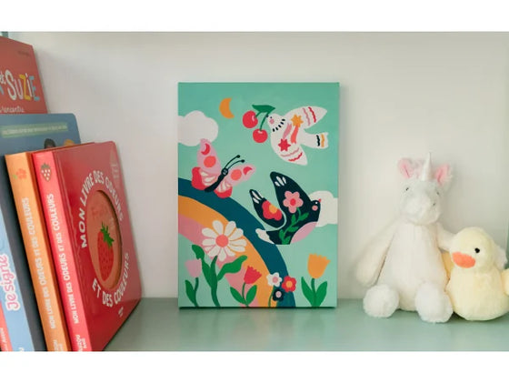 Coffret peinture au numéro Petit pinceau Kids Printemps La Petite Epicerie.