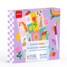  Kit carnet secret enfant à décorer avec diamants – motifs kawaii et cadenas – Diamond Kids