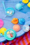 Coffret savon surprise enfant Bleu Océan avec trousse à customiser Ludi Soap x Petikids