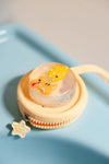 Coffret savon surprise enfant Dino jaune avec trousse à customiser Ludi Soap x Petikids