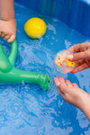 Coffret savon surprise enfant Dino jaune avec trousse à customiser Ludi Soap x Petikids