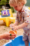 Coffret savon surprise enfant Dino jaune avec trousse à customiser Ludi Soap x Petikids