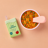 Coffret soupe alphabet et jus de pomme – Tiny Harlow – vue de dessus