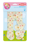 Collant et chaussettes pour poupée – Confettis de cœurs Heless